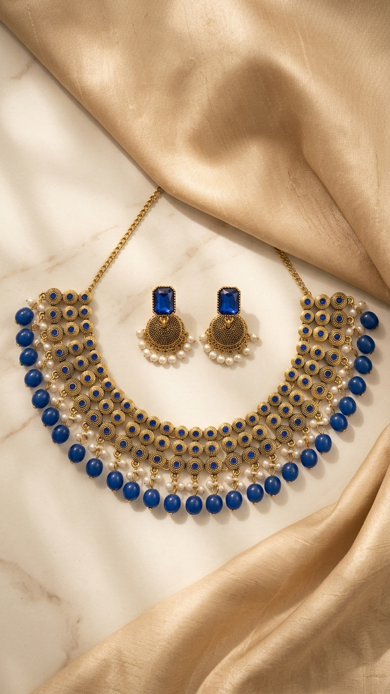 Exquisite Ethnic Statement Necklace ; Earring Sets
