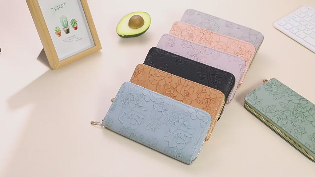 High-value Women's Long Wallet Korean Style Fashionable Hand-held Coin Purse Multi-functional Women's Mobile Phone Bag with Zipper