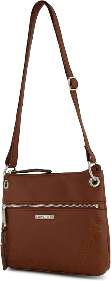 Rosetti Women's Bodhi Mini Crossbody Bag, Faux Leather Purse, Adjustable Strap