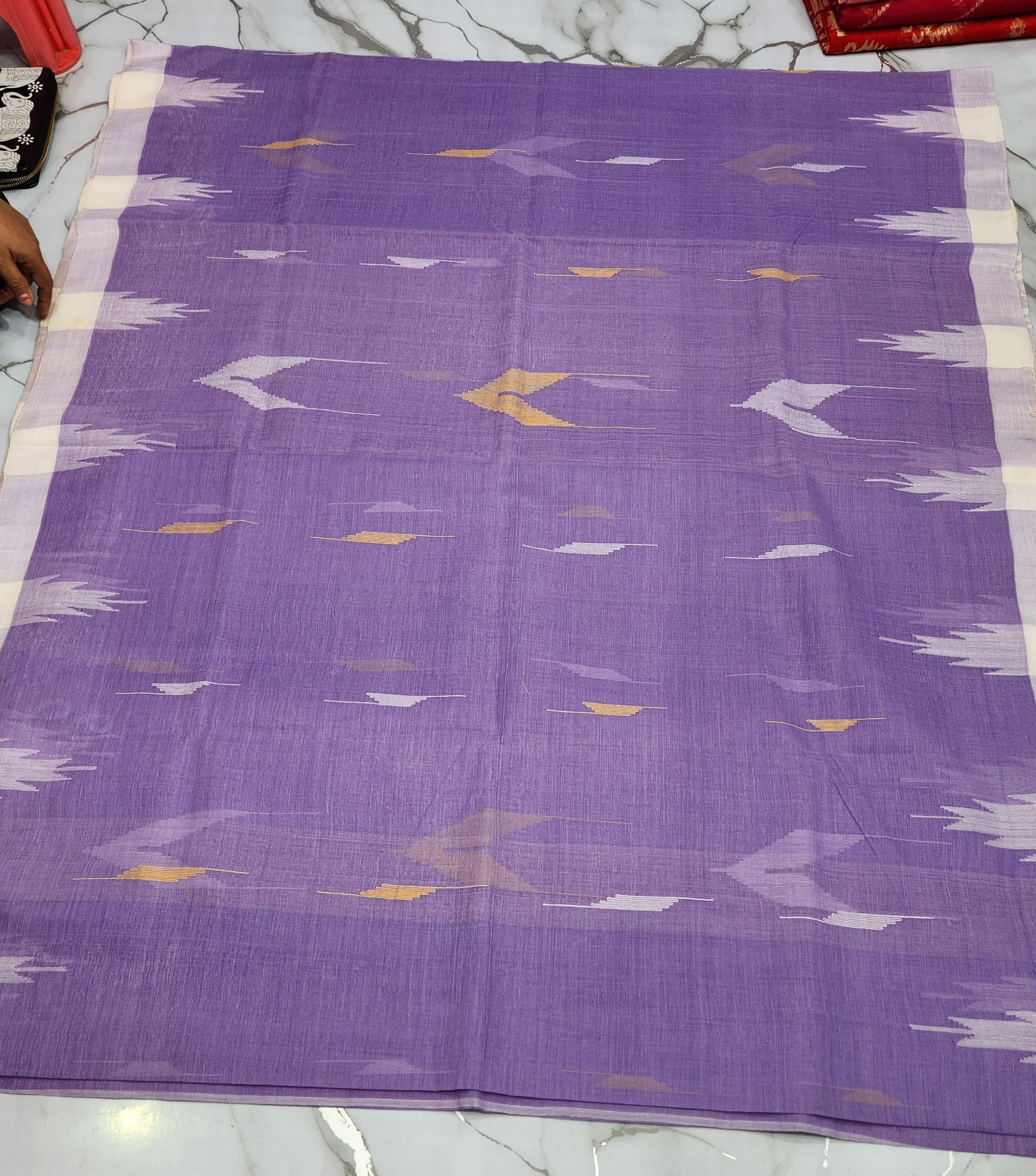 Monipuri Cotton Saree With Blouse Piece