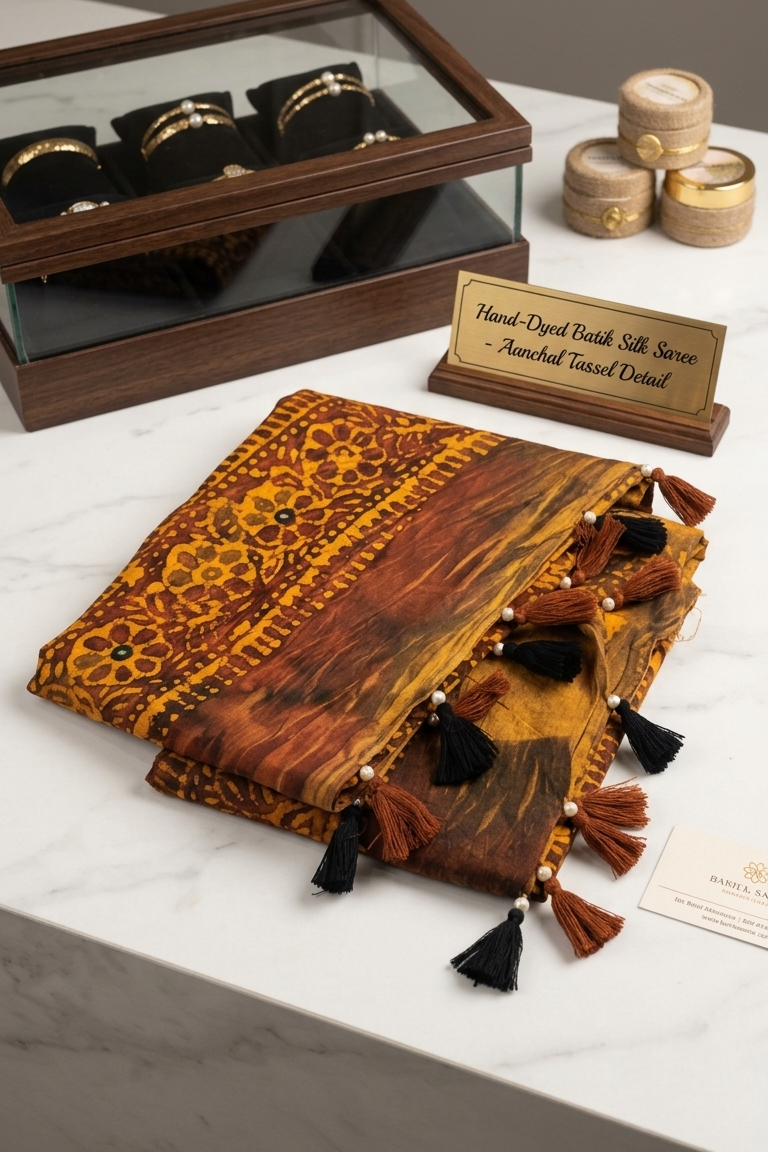 Makhan Soft Batik Saree with Blouse Piece