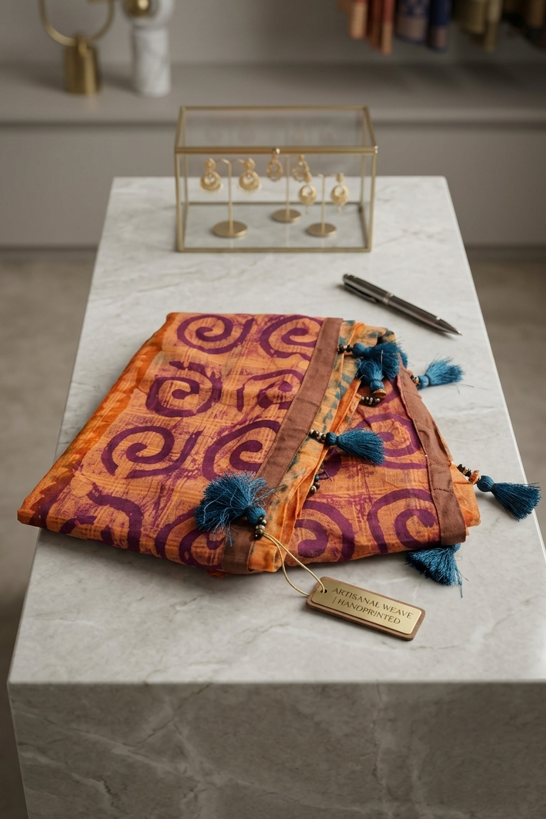 Maya Batik Saree with Blouse Piece