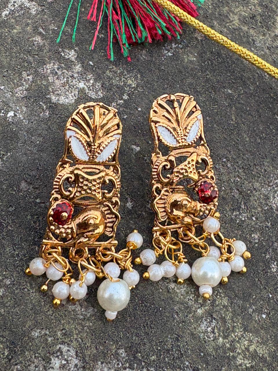 South Indian Traditional Temple Necklace Set