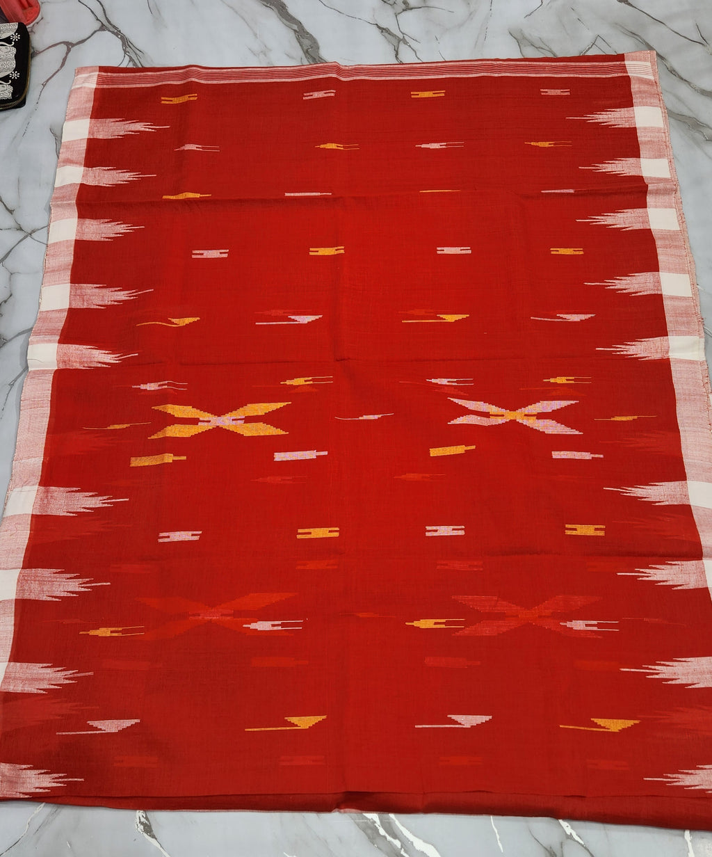 Monipuri Cotton Saree With Blouse Piece