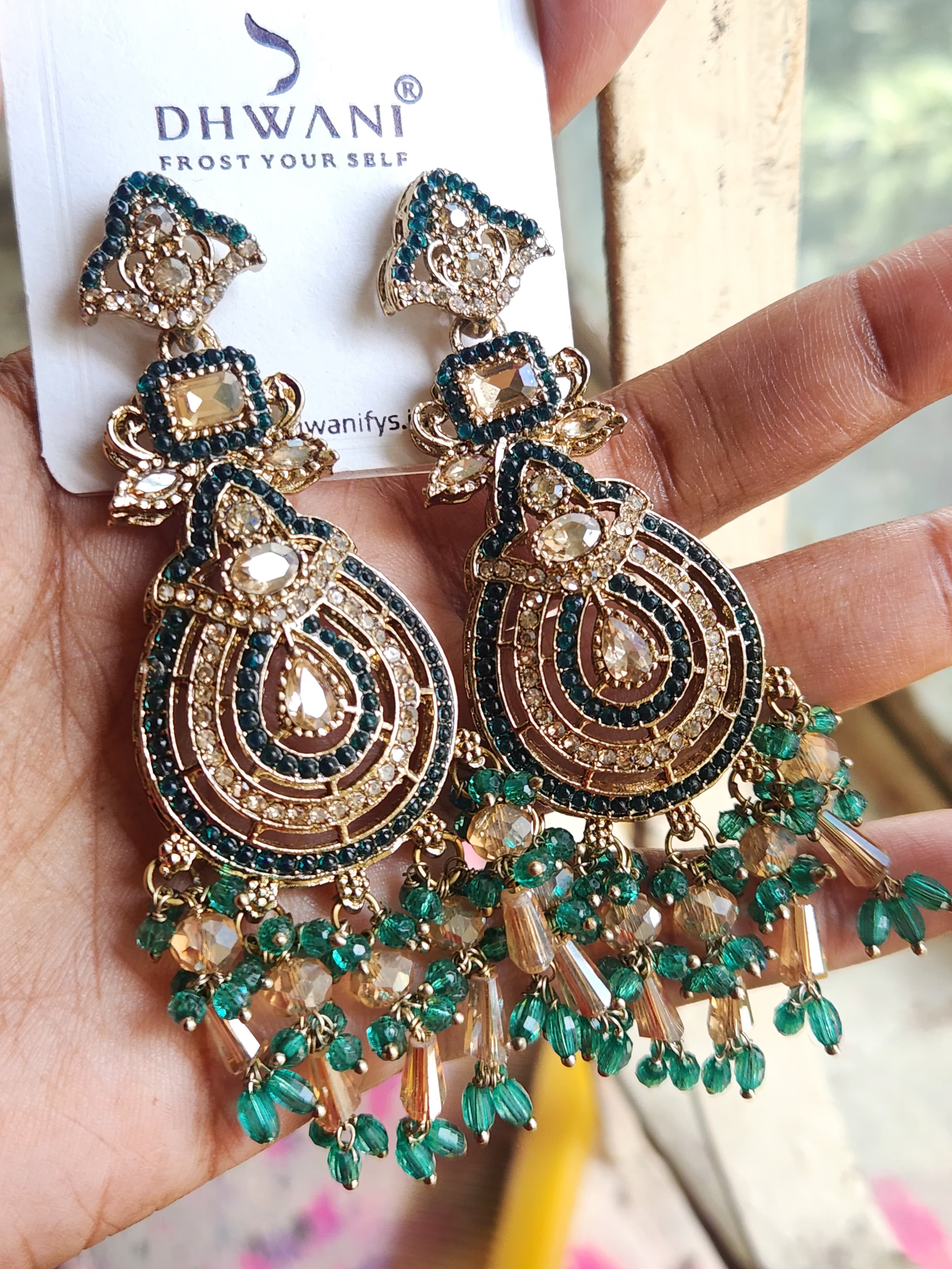 Royal Drop Statement Earrings