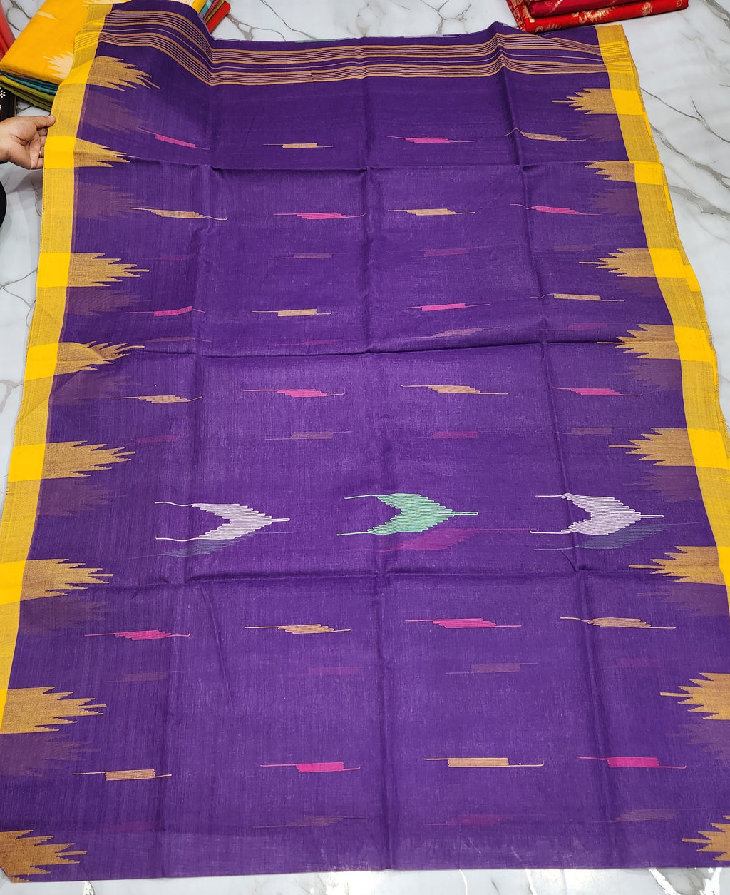 Monipuri Cotton Saree With Blouse Piece