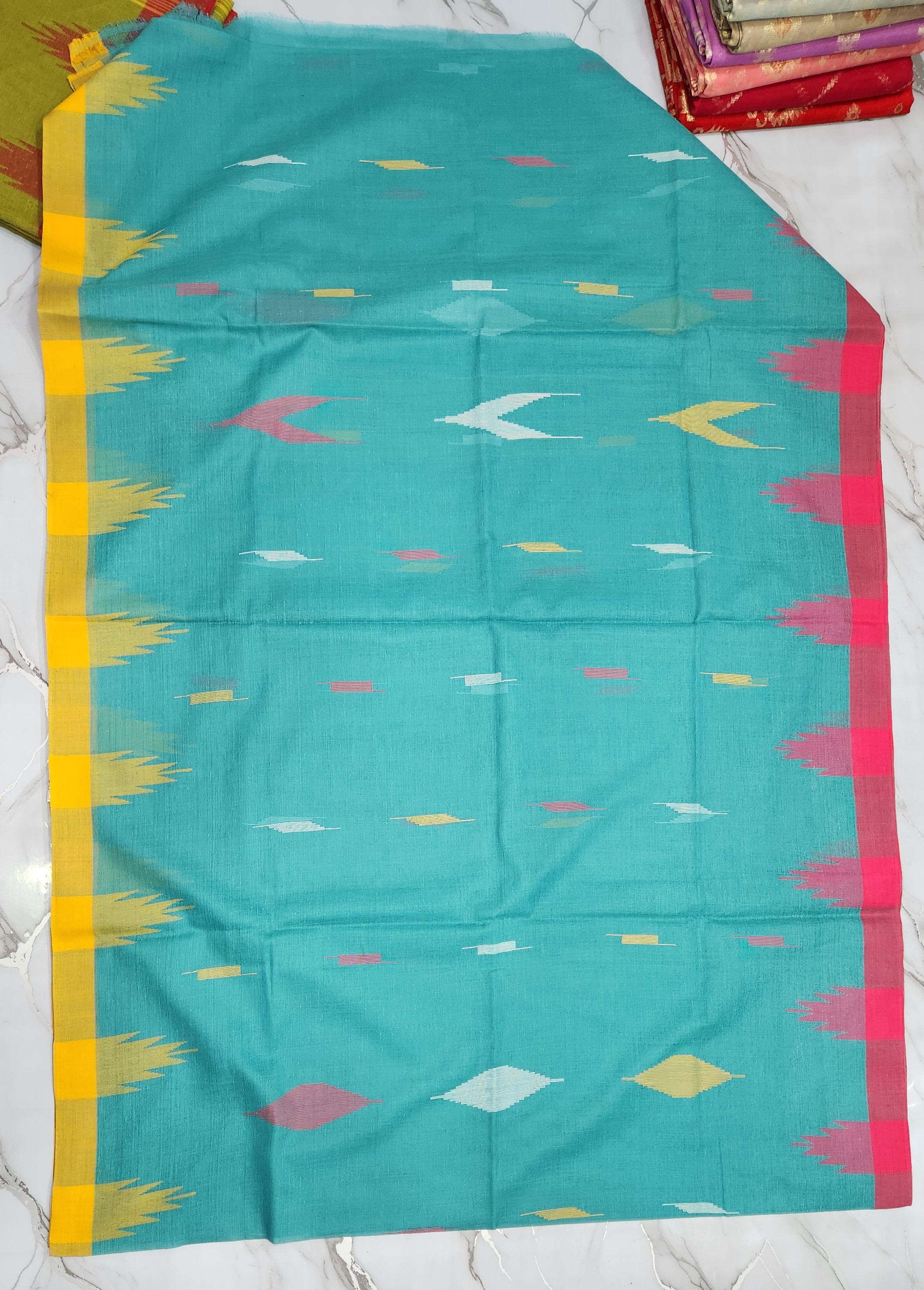 Monipuri Cotton Saree With Blouse Piece