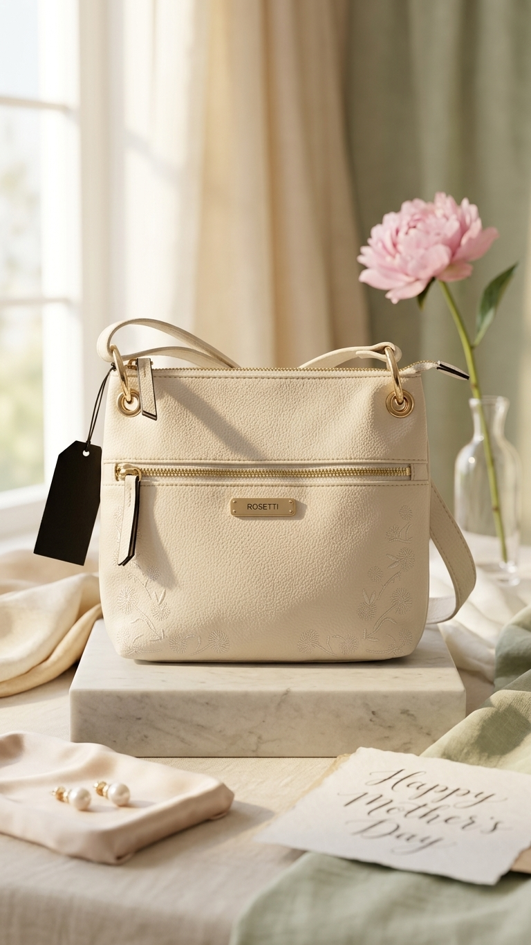 Rosetti Women's Bodhi Mini Crossbody Bag, Faux Leather Purse, Adjustable Strap
