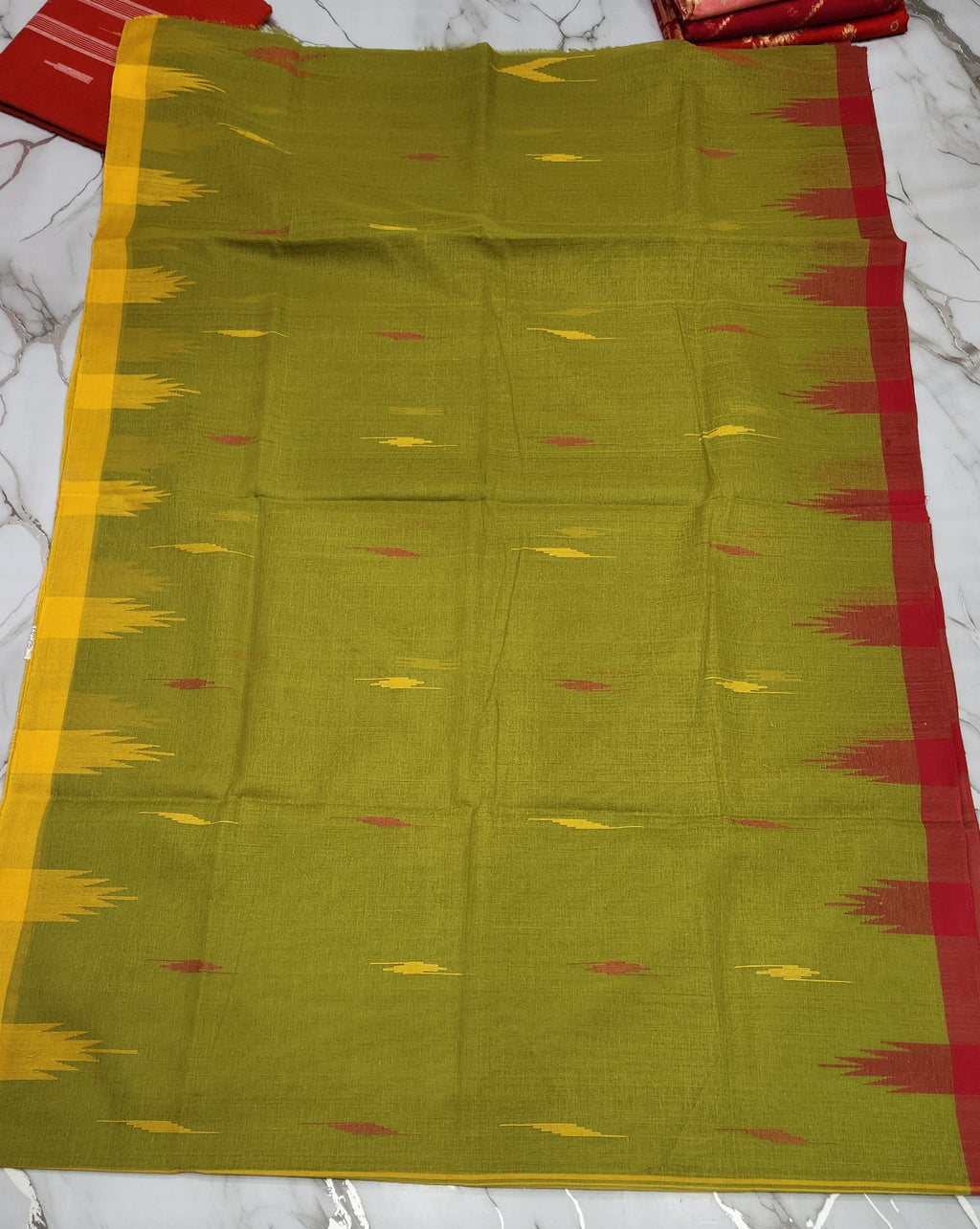 Monipuri Cotton Saree With Blouse Piece