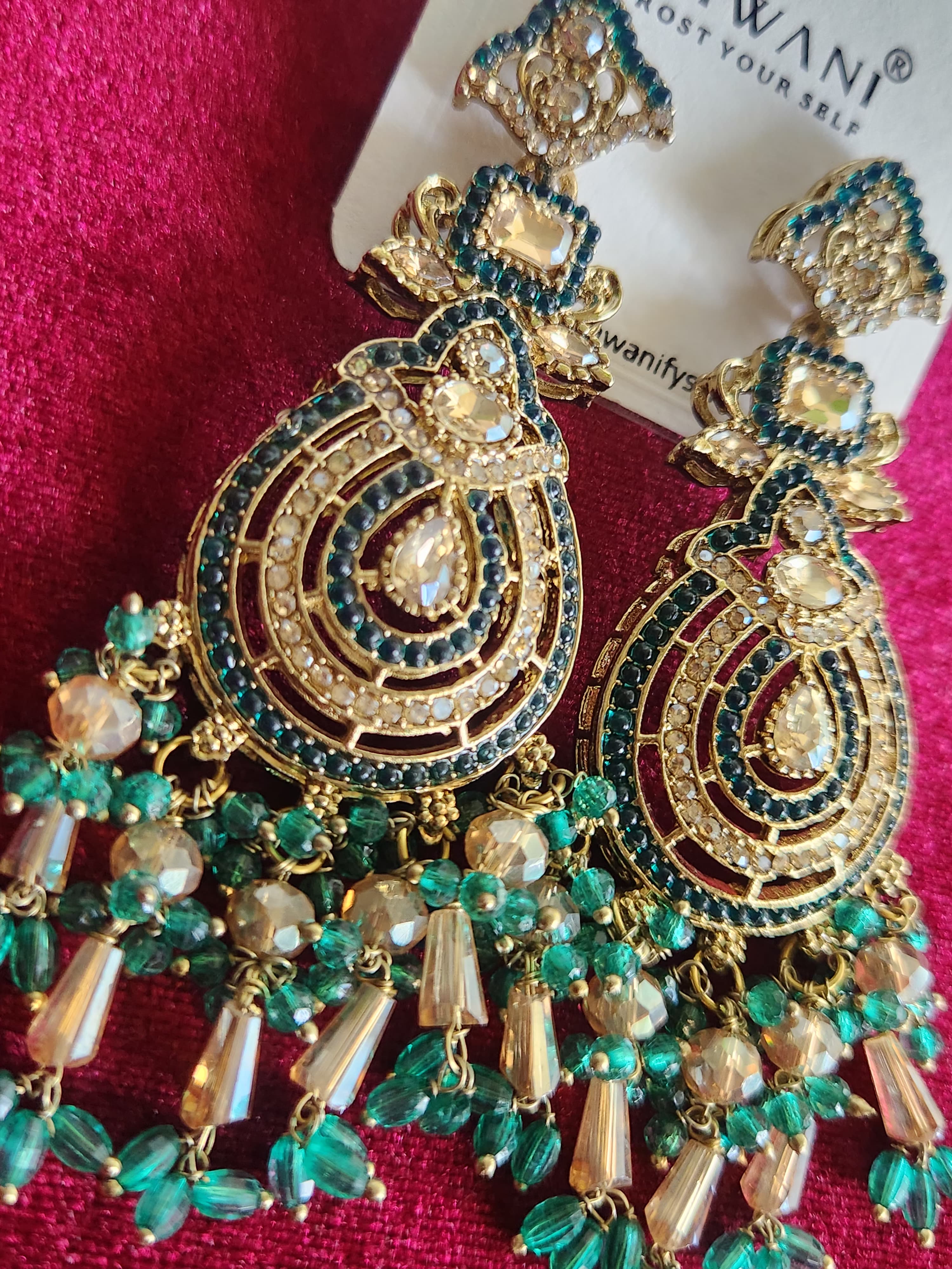 Royal Drop Statement Earrings