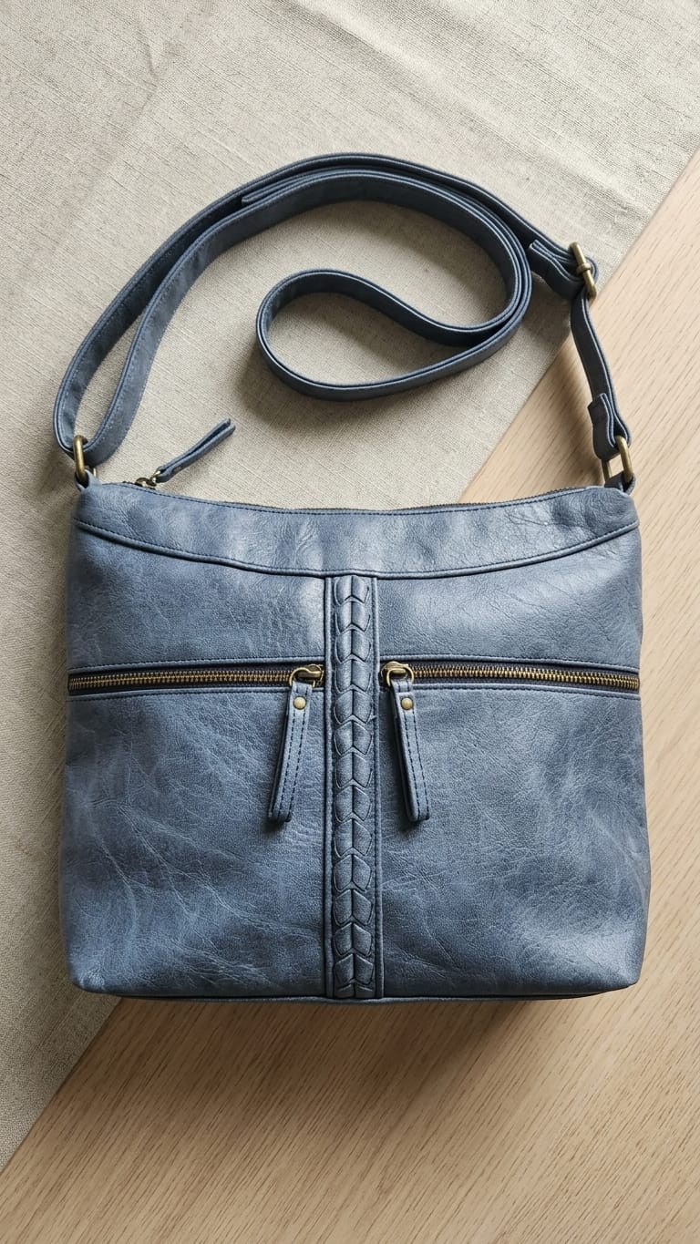 Bueno Double Top Zip Hobo Bag