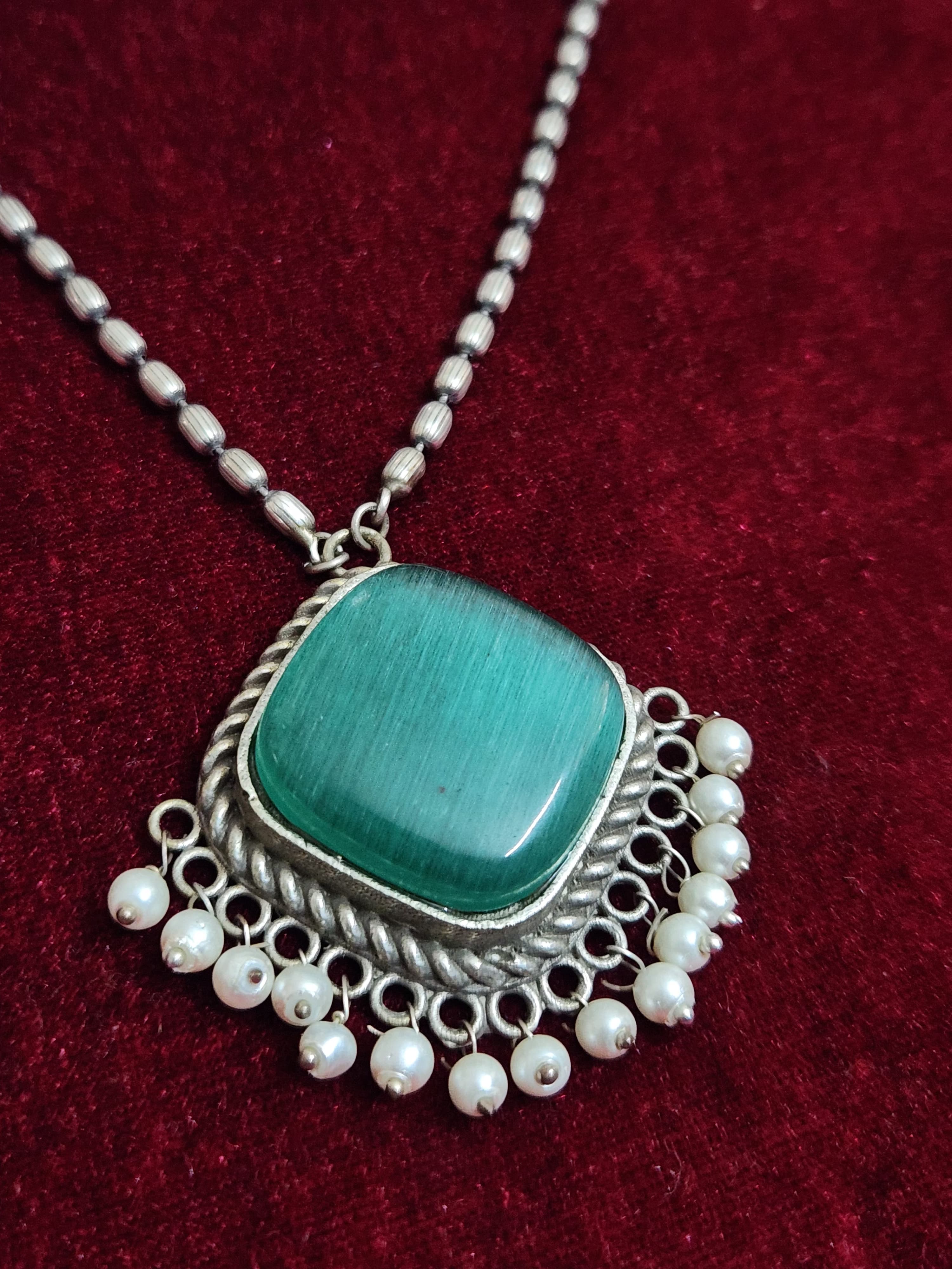 Malachite Elegance Statement Jewelry Set