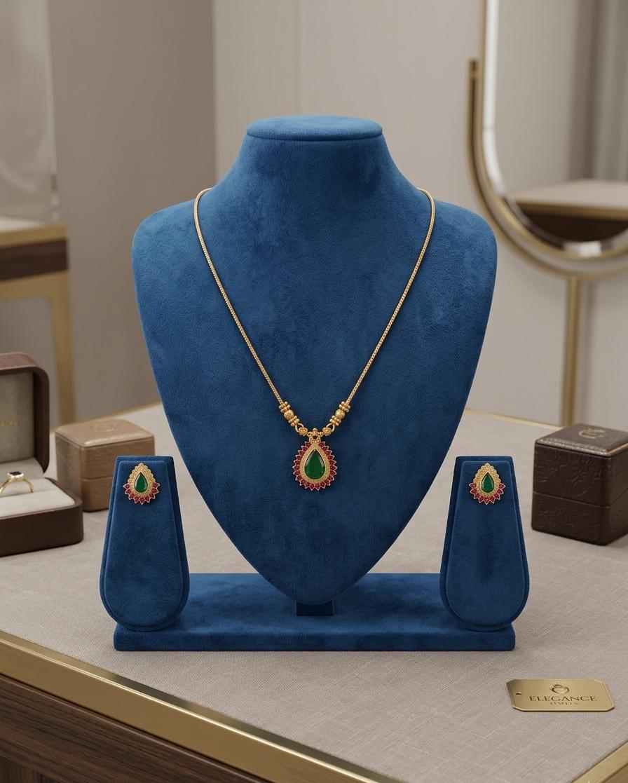 South Indian Meenakari Necklace Set