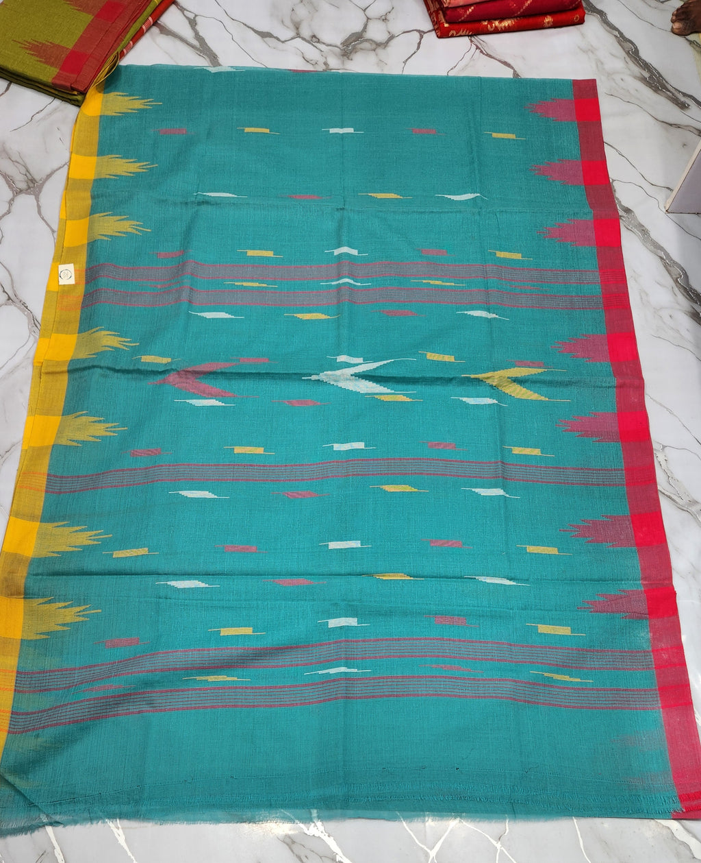 Monipuri Cotton Saree With Blouse Piece