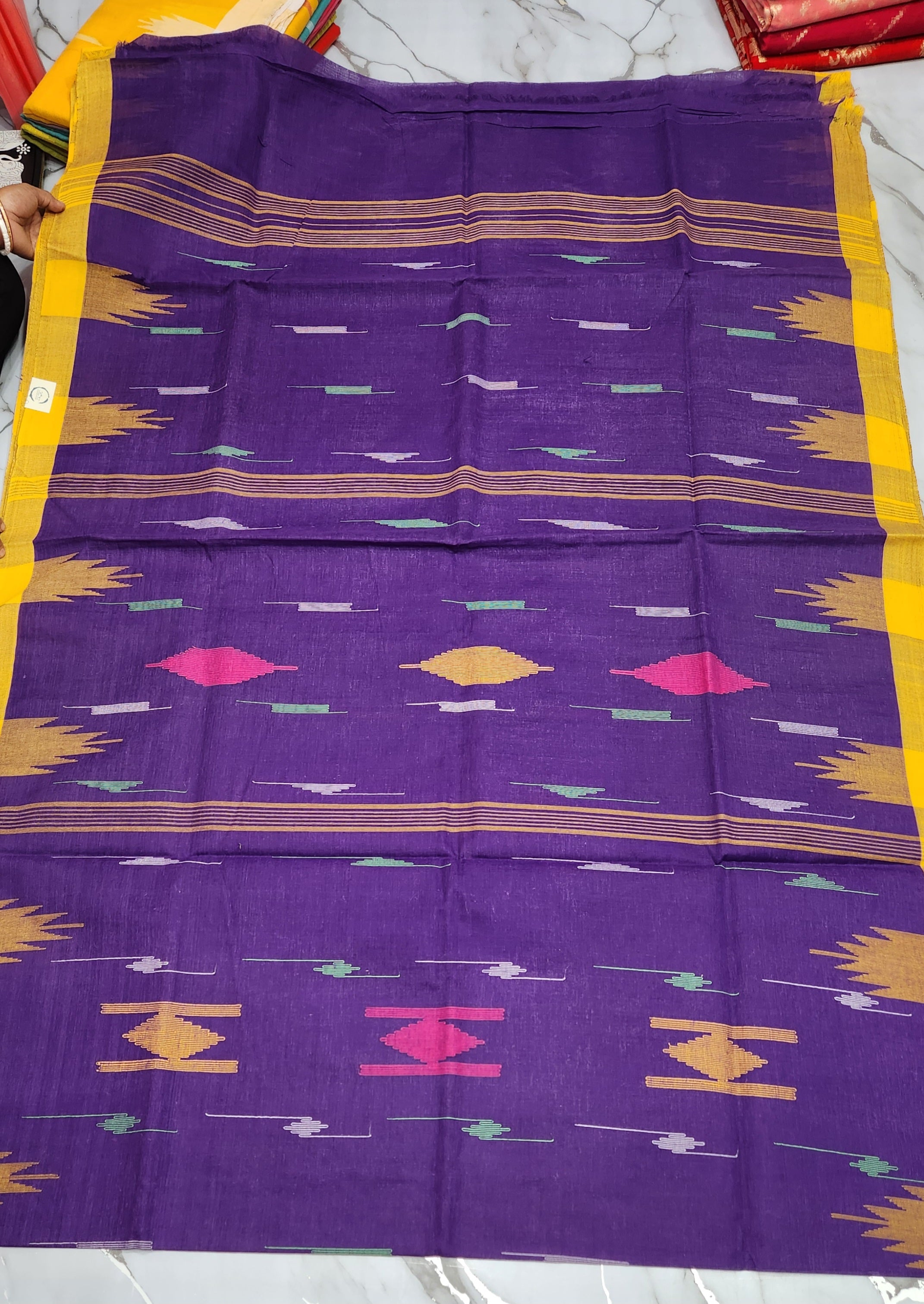 Monipuri Cotton Saree With Blouse Piece