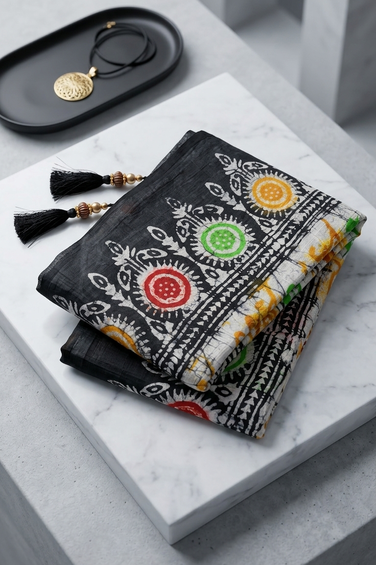 Maya Batik Saree with Blouse Piece