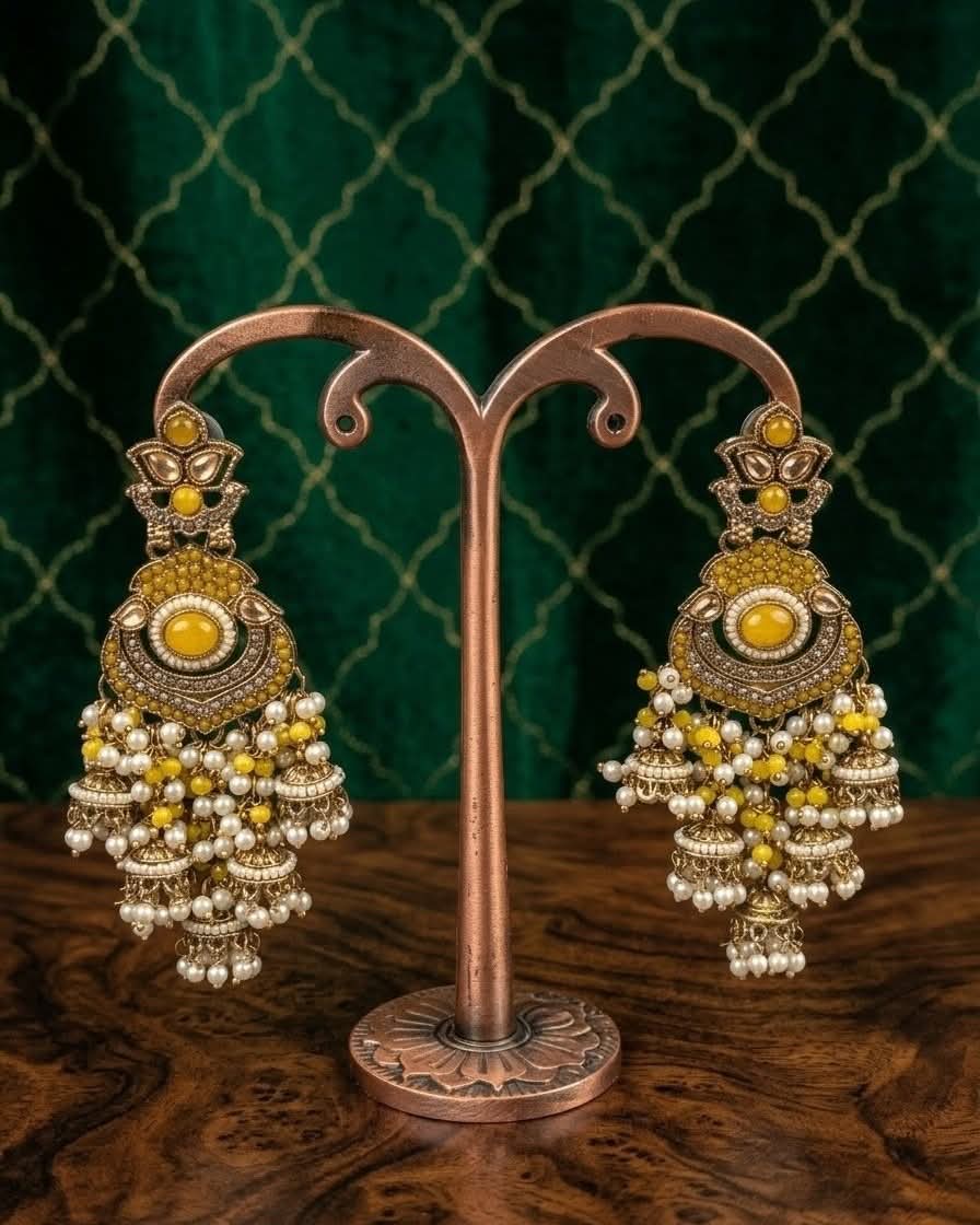 Royal Drop Statement Earrings