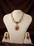 Premium South Indian Traditional Neckpiece Set with Earrings