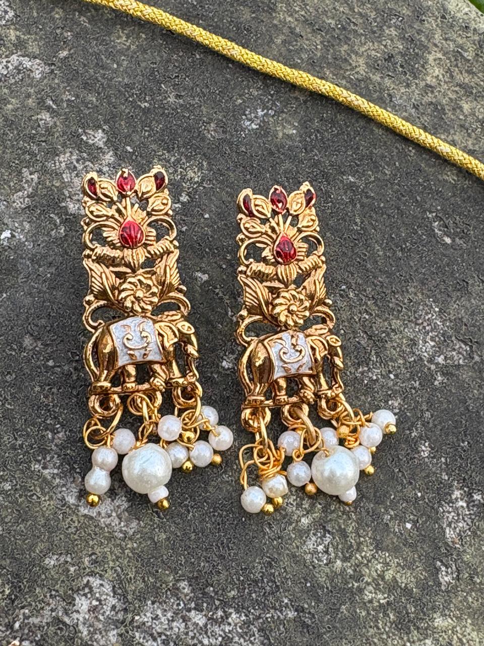 South Indian Traditional Temple Necklace Set