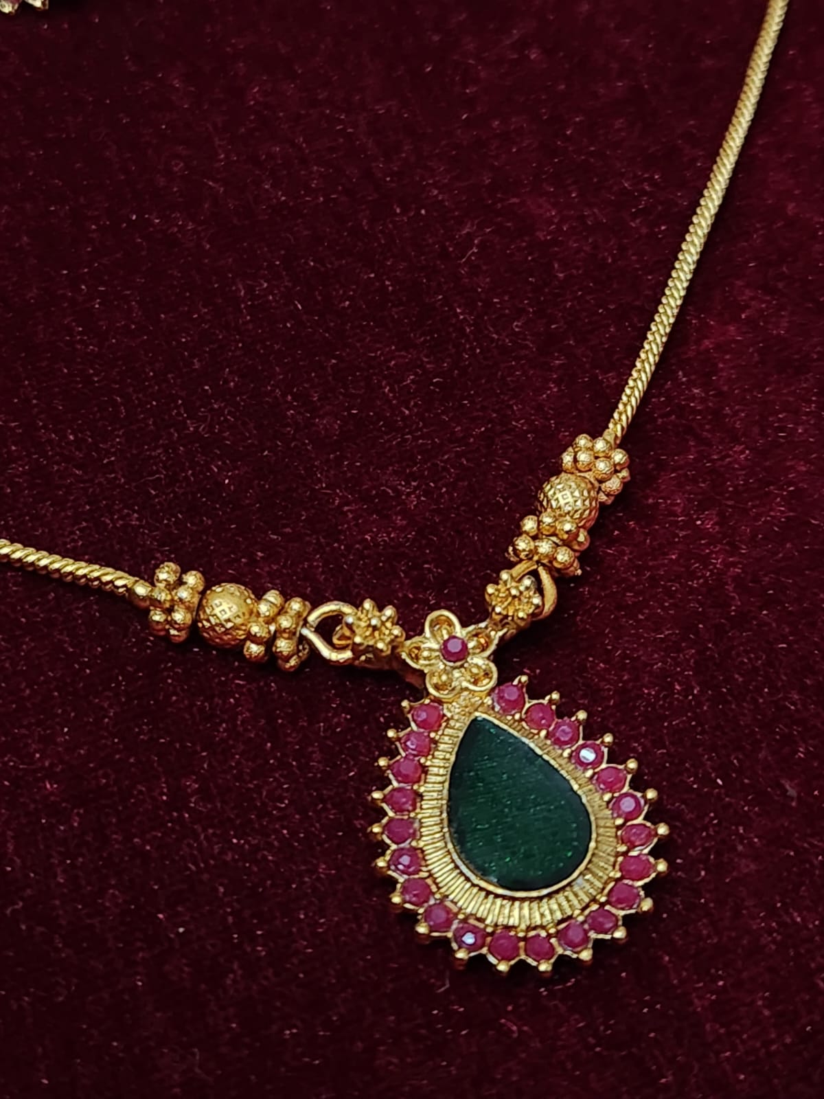 South Indian Meenakari Necklace Set