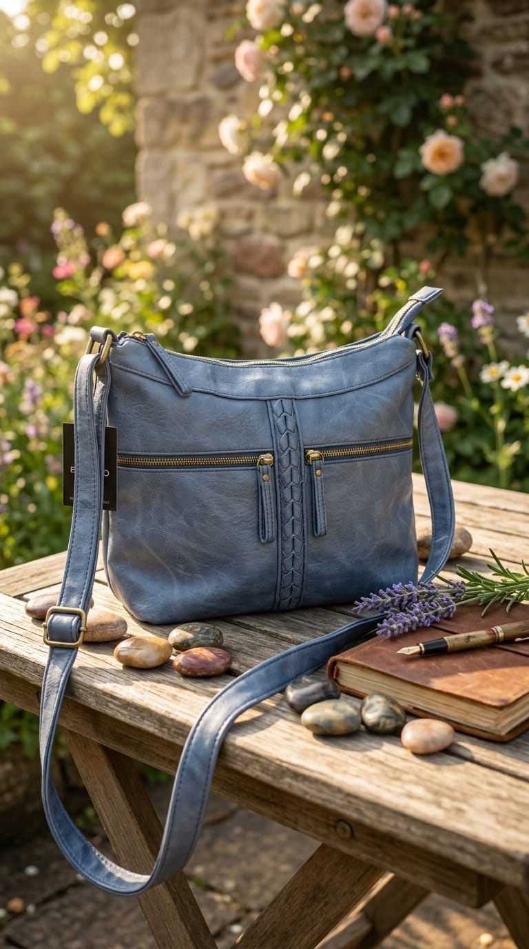 Bueno Double Top Zip Hobo Bag