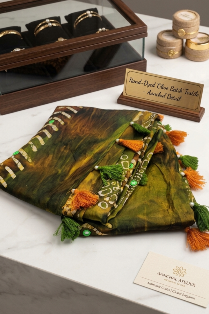 Makhan Soft Batik Saree with Blouse Piece