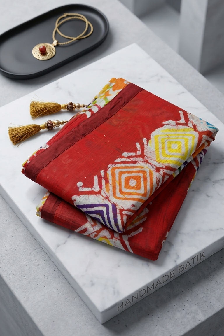 Maya Batik Saree with Blouse Piece