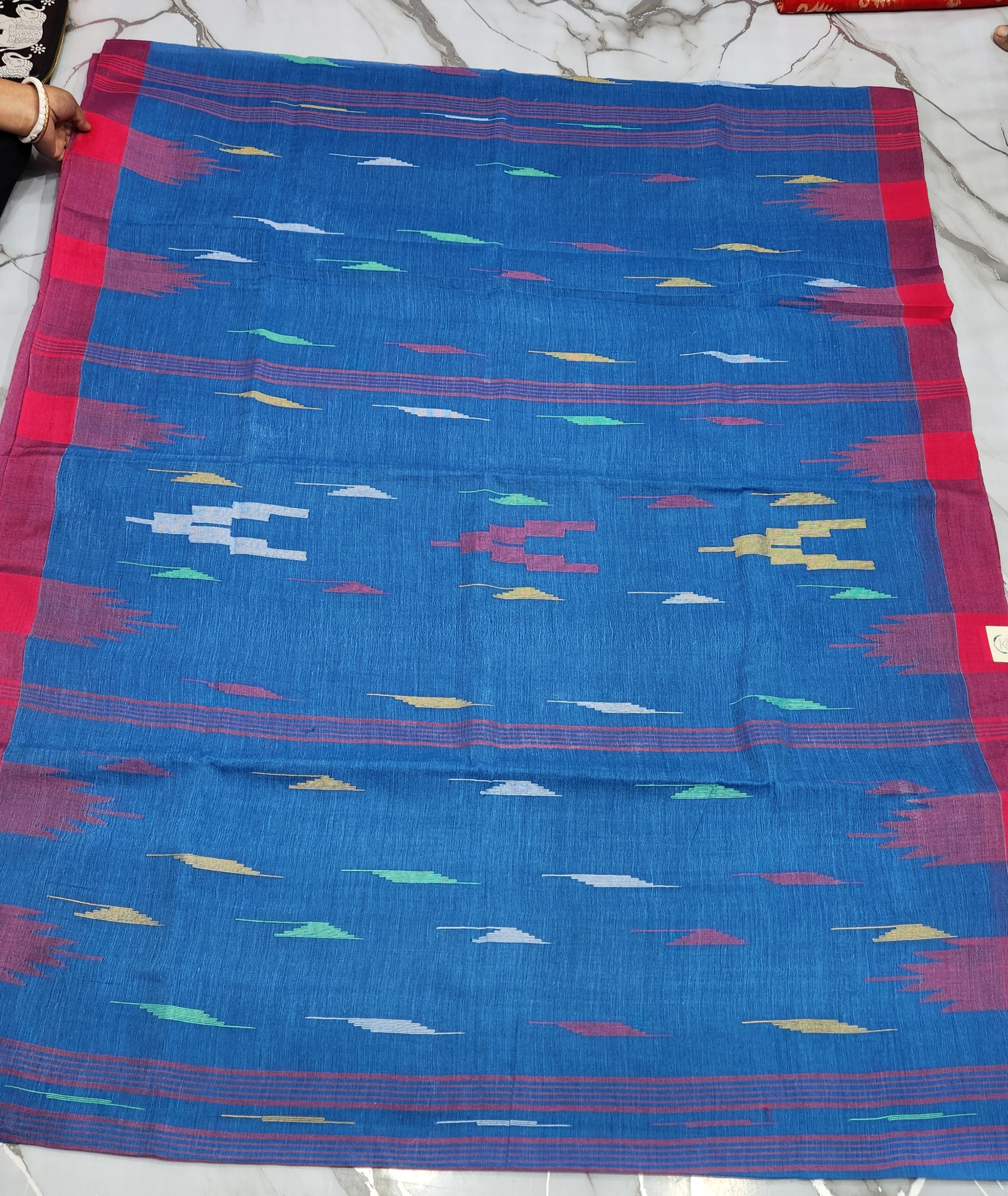 Monipuri Cotton Saree With Blouse Piece