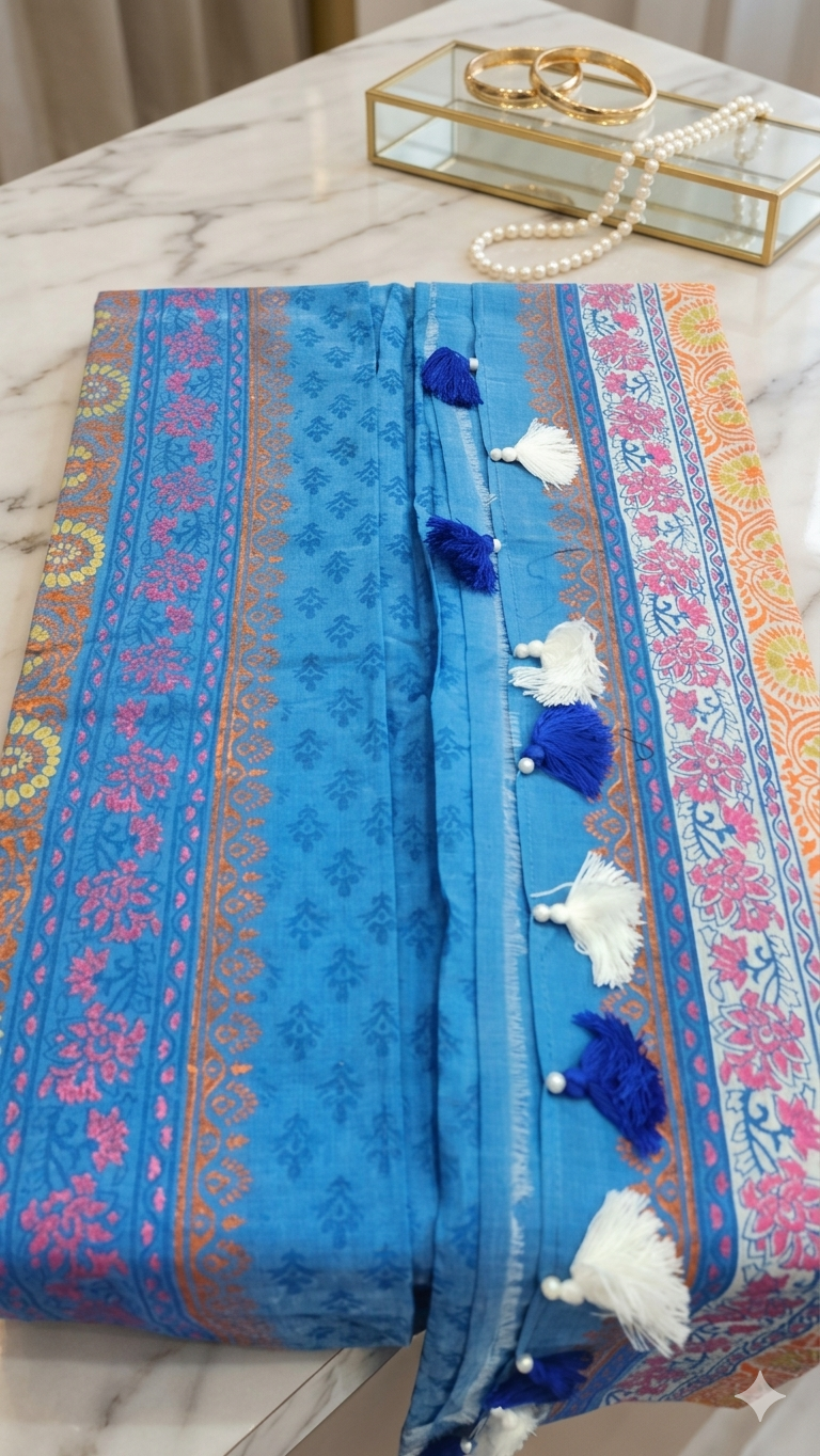 Block Boutique Saree with Blouse Piece