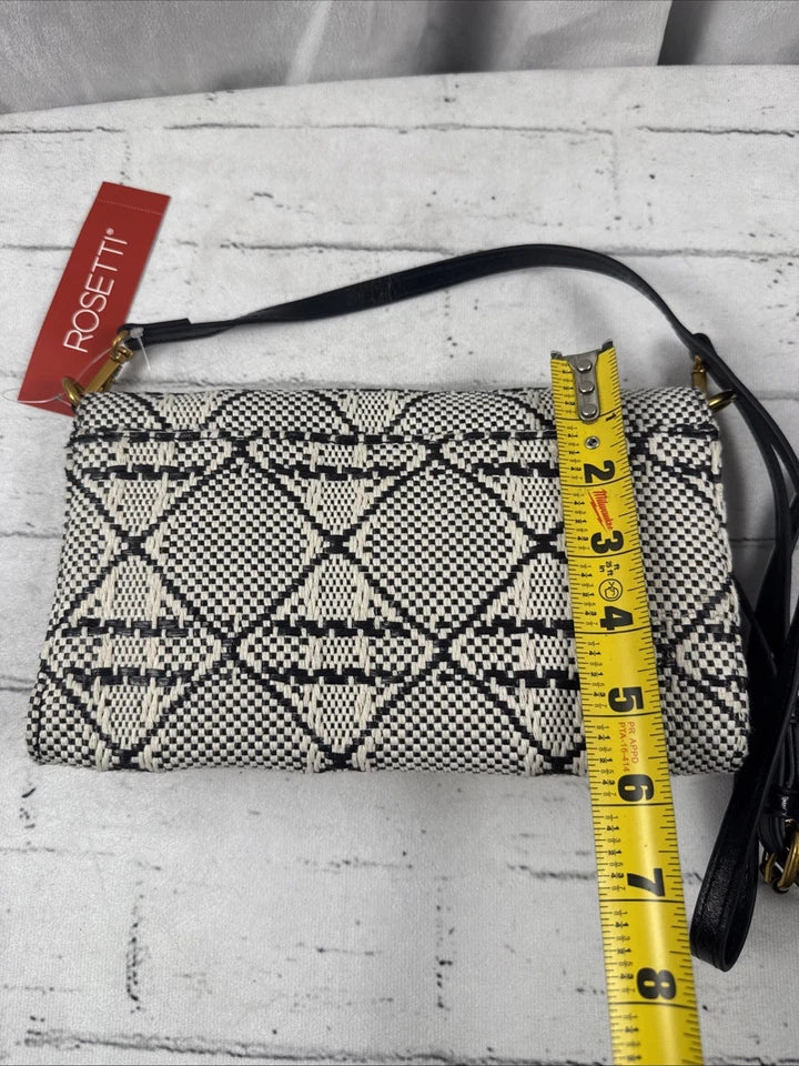 Rosetti Piper Folding Crossbody Bag Black & White Checks